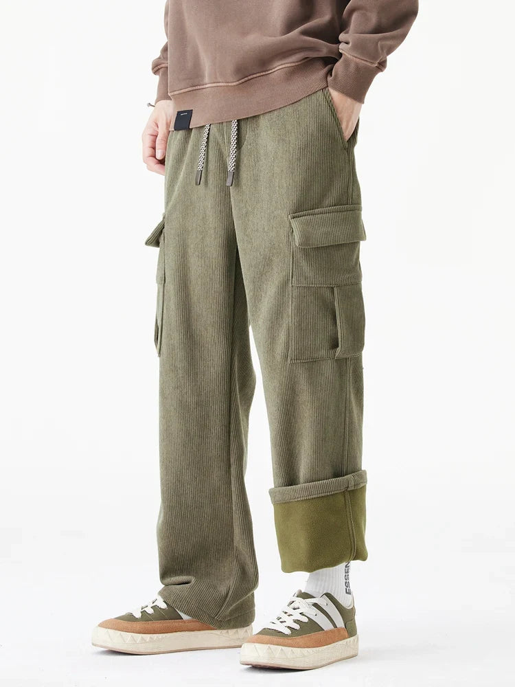 Fleece Lined Corduroy Pants