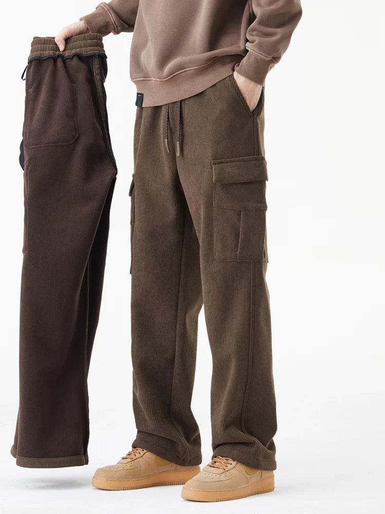 Fleece Lined Corduroy Pants